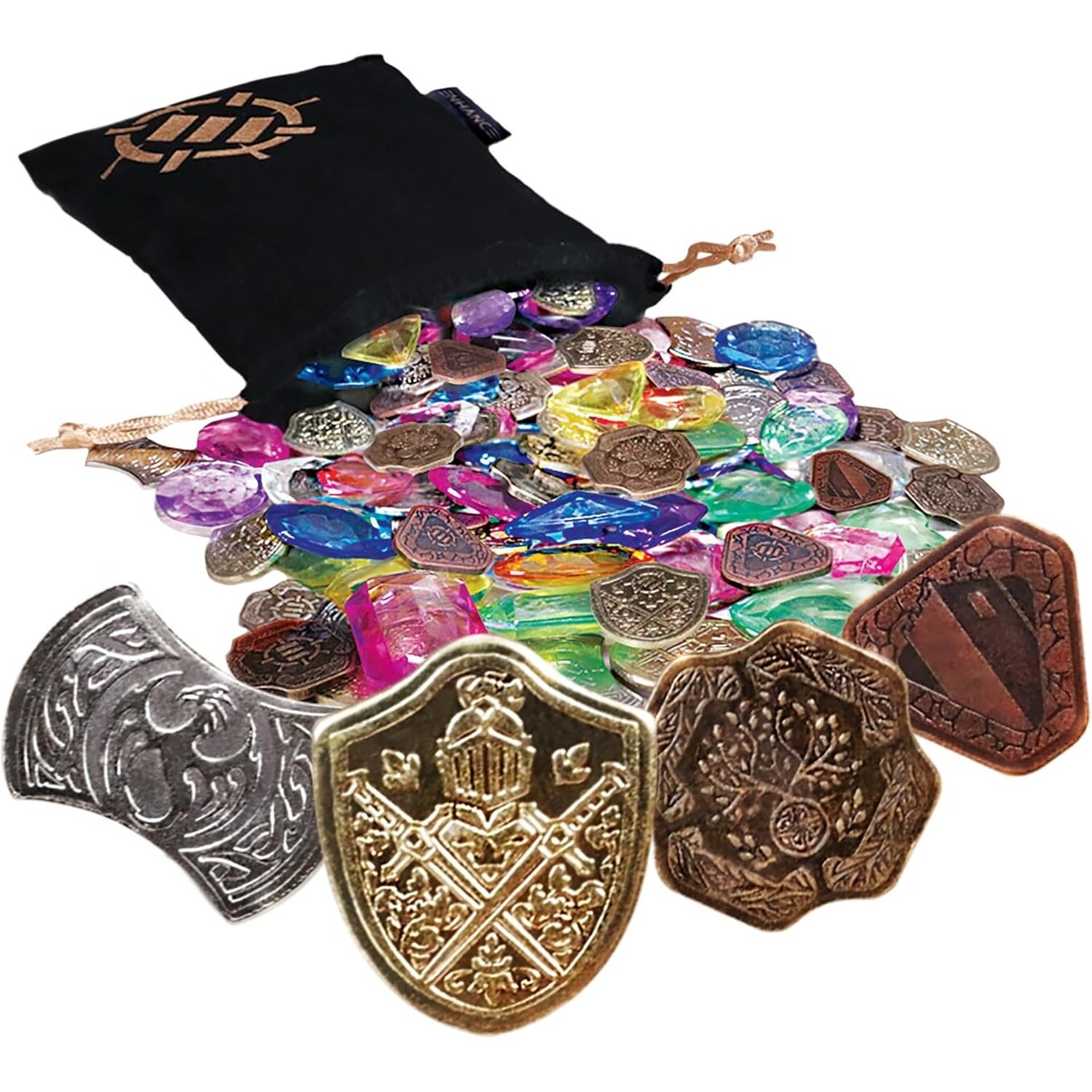 Tabletop Treasure Token Set | 40 Metal MTG Tokens (x10 Each Design